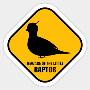 Cockatiel Beware of The Little Raptor Funny Sticker